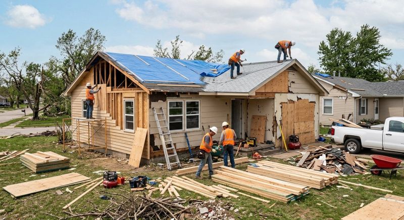 Roof Storm Damage Remediation in Overland Park, KS